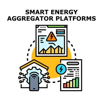 Smart energy aggregator platforms for optimal management Illustration