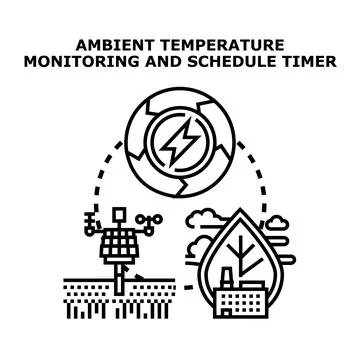 Smart energy management system for ambient monitoring イラスト素材
