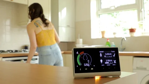 Smart energy meter Stock Footage 112632564