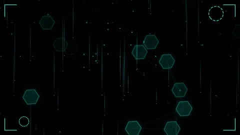 Smart Factory Neural Network Data Processing Technology Stock Footage 345513969