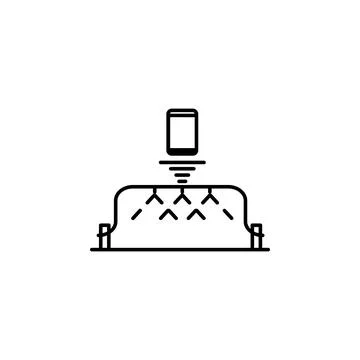 Smart farm, irrigation icon. Element of smart farm icon. Thin line icon for Stock Illustration