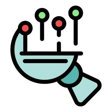 Smart farm sensor collecting data for precision agriculture Stock Illustration