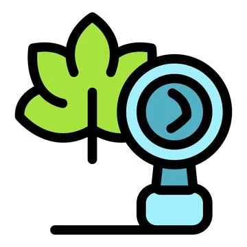 Smart farm sensor collecting data near green leaf Stock Illustration