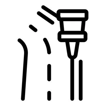 Smart farm sensor collecting soil data icon Stock Illustration