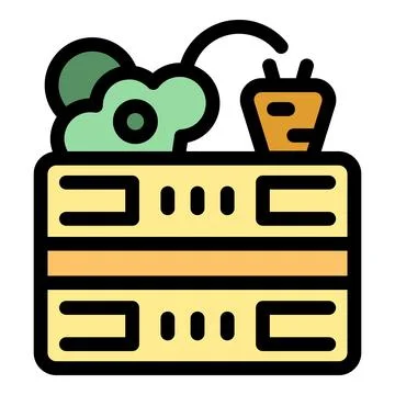 Smart farm using modern technology and data server storage Stock Illustration
