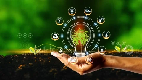 Smart Farming Concept. Stock Footage 162439257