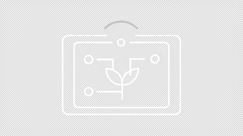 Smart farming dashboard white line animation Stock Footage 300539538