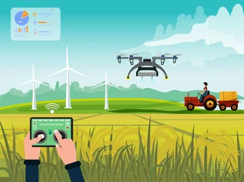 SMART FARMING Stock Illustration