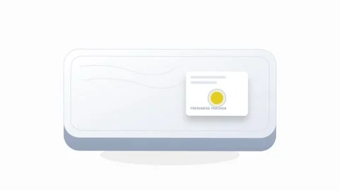 Smart Food Freshness Sensor Label Icon with Green to Yellow Color Transitio.. Видео 346130823