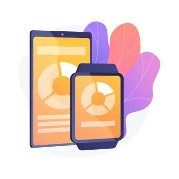 Smart gadgets vector concept metaphor Stock Illustration