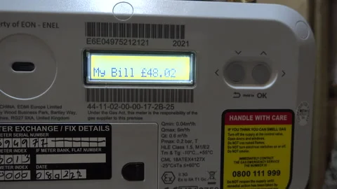 Smart gas meter Stock Footage 181001356