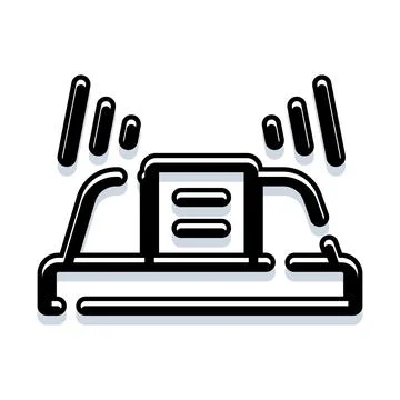 Smart glasses displaying augmented reality information icon Illustration