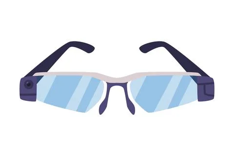 Smart Glasses as Future Technology Device Vector Illustration Stock Illustration