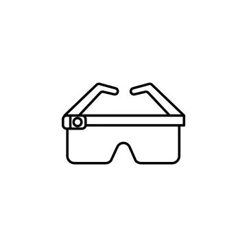 Smart glasses icon. Element of artificial intelligence icon for mobile concept Stockillustratie