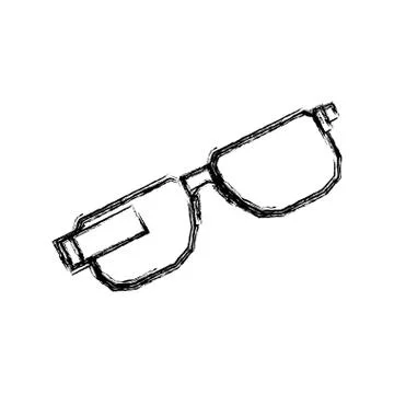 Smart glasses technology Stock Illustration