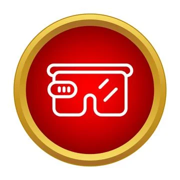 Smart glasses wearable computing device icon concept イラスト素材