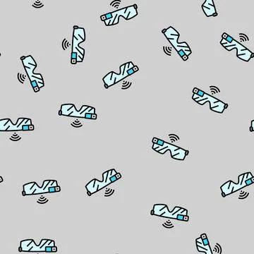 Smart glasses wearable vector seamless pattern Stock Illustration