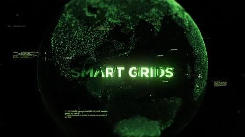 Smart Glasses Word on High Technology Futuristic Background Stock Footage 343352834