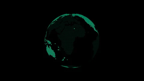 Smart globe pattern Stock Footage 288501469