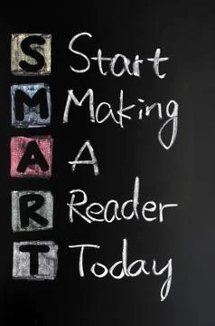 Smart goal concept for setting management objectives Stock Photos