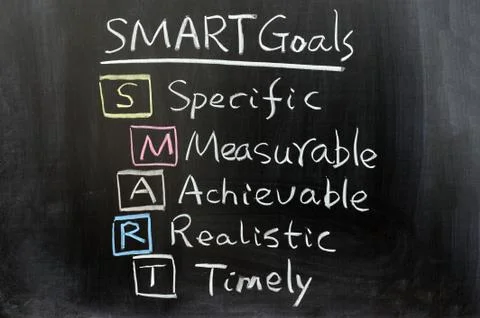 Smart goals Stock Photos