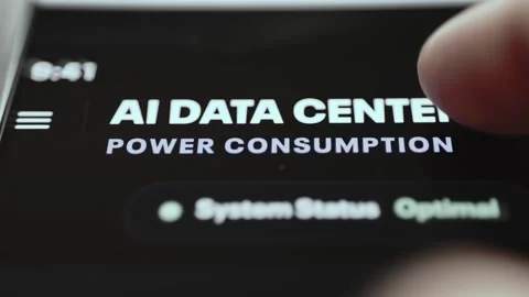 Smart Grid Efficiency Optimization Panel with Interactive Data Stock Footage 340560543