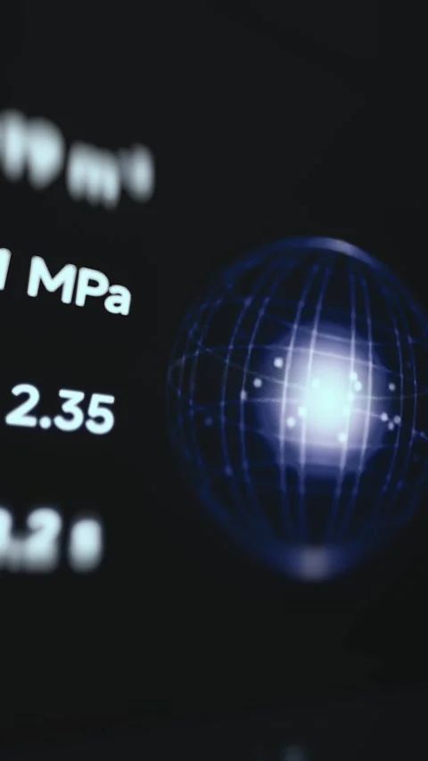 Smart Grid Energy Distribution Interface Stock Footage 340542277