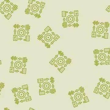 Smart grid industry line seamless pattern イラスト素材