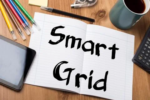Smart Grid - Note Pad With Text Stock Photos