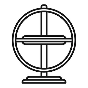 Smart gyroscope icon outline vector. Gyro accelerometer Stock Illustration