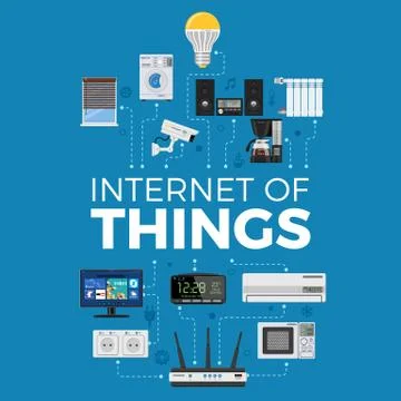 Smart Home and Internet of Things Stock Illustration