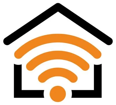 Smart Home and Internet of Things Logo Stock Illustration
