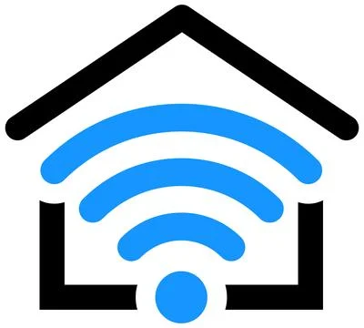 Smart Home and Internet of Things Logo Stock Illustration