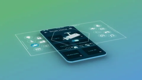 Smart home app Stock Footage 133367543