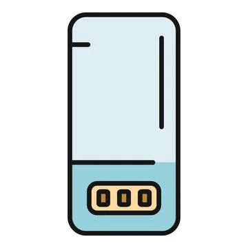 Smart home appliance remote controller icon design Stock Illustration