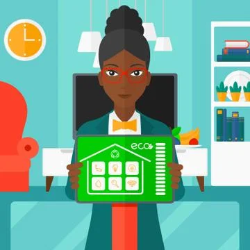 Smart home application Stock Illustration