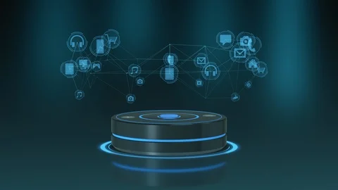 Smart home assistant Stock Footage 101779081