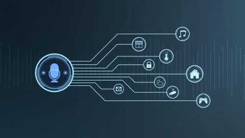 Smart home assistant Stock Illustration