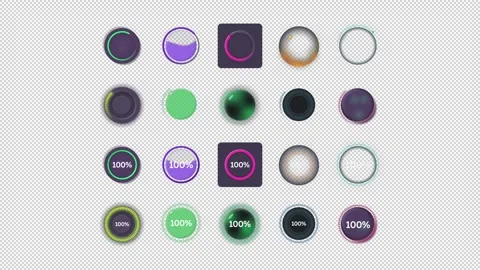 Smart home automation animated loading state set on dark background Stock Footage 342245845