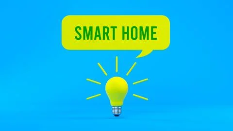 Smart home bulb 写真素材