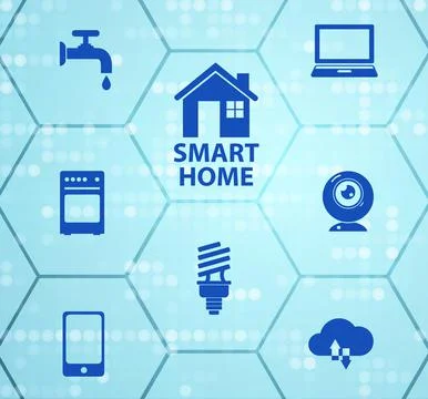 Smart home concept - 3d rendering イラスト素材