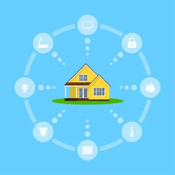 Smart home concept Stock Illustration