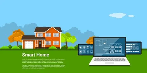 Smart home concept Stock Illustration