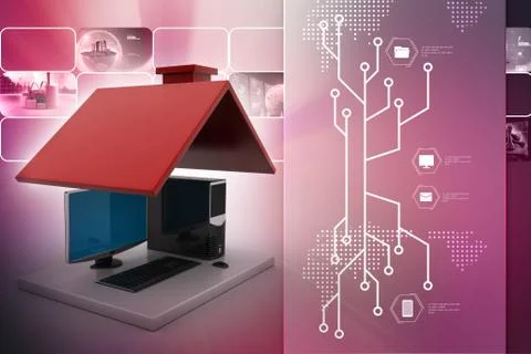 Smart home concept Stock Illustration