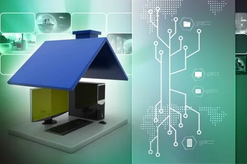 Smart home concept Stock Illustration