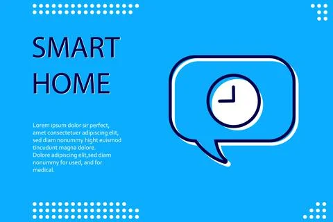 Smart home control concept. Smart house infographic. Concept home with Stock Illustration