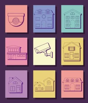 Smart home design Stockillustratie