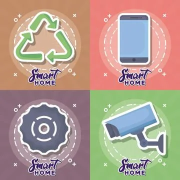 Smart home design イラスト素材