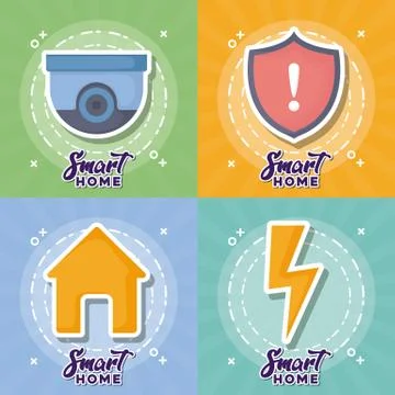 Smart home design Illustrazione stock