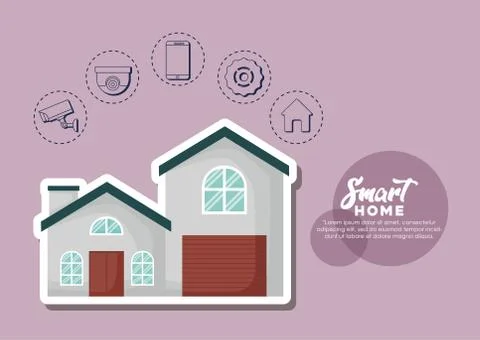 Smart home design Illustrazione stock